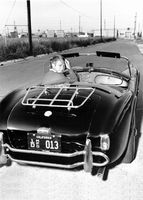 Affiche Bullitt - Steve Mc Queen et sa AC Cobra - Affiche 50x70 cm
